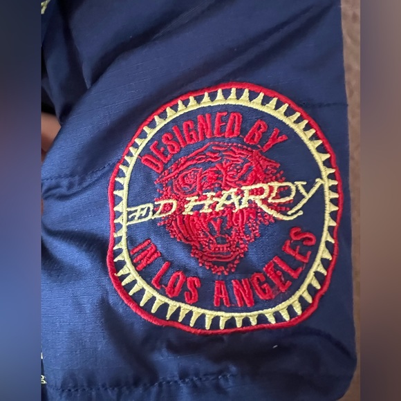 NWT Ed Hardy x Christian Audigier 3-6m Navy Snowsuit - Picture 13 of 13